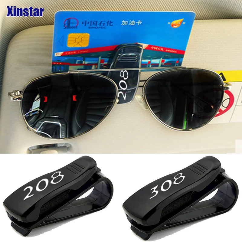 

plastic car storage sunshade decoration sticker for Peugeot 208 308