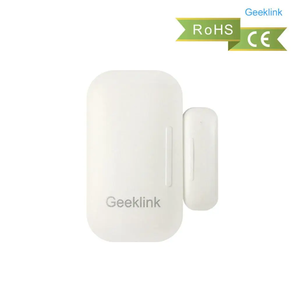 Door window sensor Geeklink Смарт π WiFi+ ИК умный дом приложение дистанционное управление для Alexa Google Home IFTTT Siri Voice с адаптером UK AU US EU - Цвет: Door window sensor