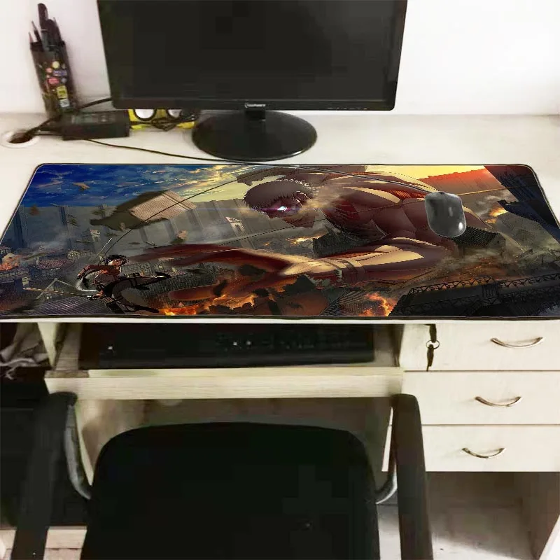 Высокоскоростной Новый Коврик для мыши Mairuige 900x400x3 мм из аниме атака на Титанов
