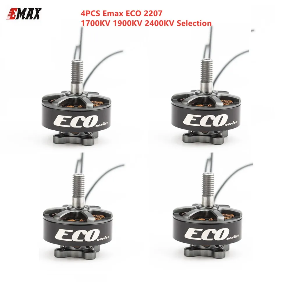 4 шт. Emax Eco Series 2207 3 6S кв бесщеточный двигатель для гоночного дрона на дистанционном
