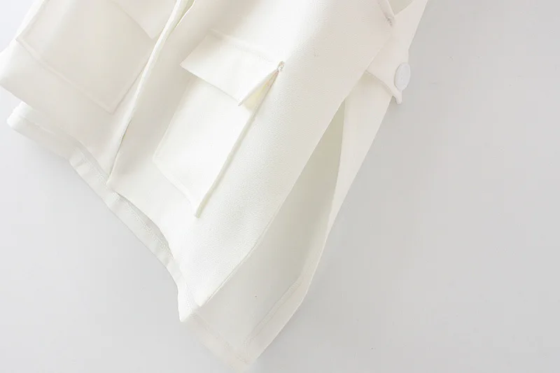 

White/Black Vest for Women Sleeveless Coats Office Lady Plus Size Vest V-neck Outerwear KKFY4965