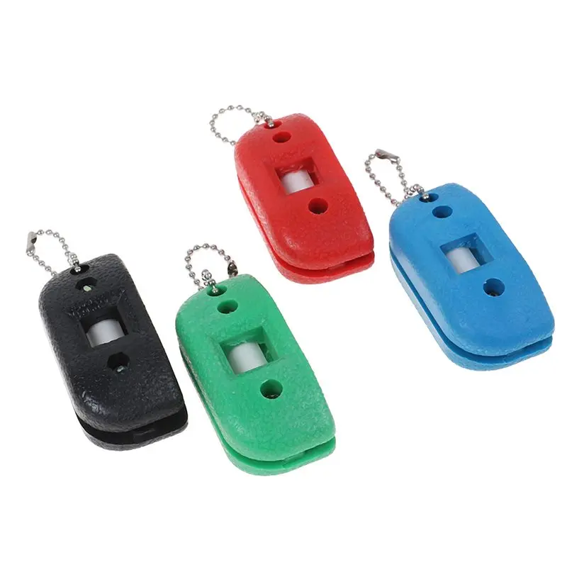 Портативный 1 шт. песчаника хоккей на льду обуви двухсторонняя точилка лезвие