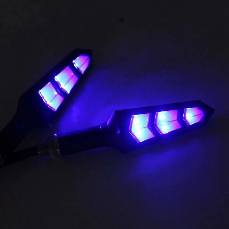 

Universal Motorcycle Bike LED Blue Turn Signal Light Indicator Lamp Blinker
