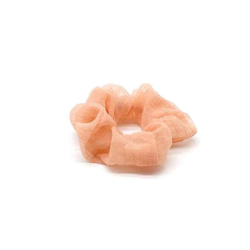 Элегантные шифоновые женские эластичные резинки для волос ярких цветов сетчатые