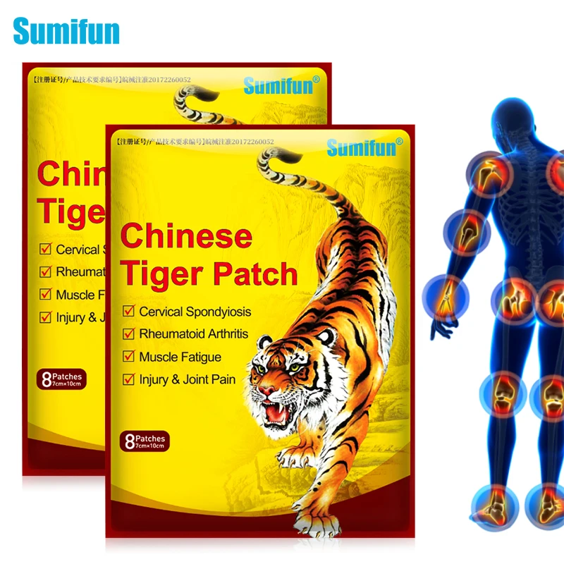 Sumifun 16 шт. тигровый бальзам патчи обезболивающее Пластырь от артрита шарнир для