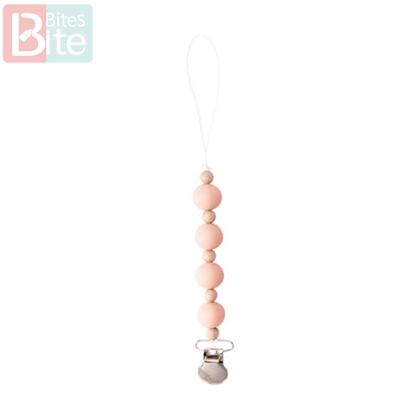 Peachy Укус укусов Baby Pacifer(1 шт.); детские леггинсы для маленьких силиконовый Прорезыватель для зубов металла манекен успокоительная соска клип детская соска для кормления держатель Товары - Цвет: Peachy