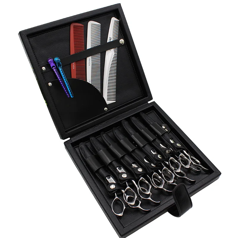 

7-piece scissors bag scissors box hairdresser's tool kit kit