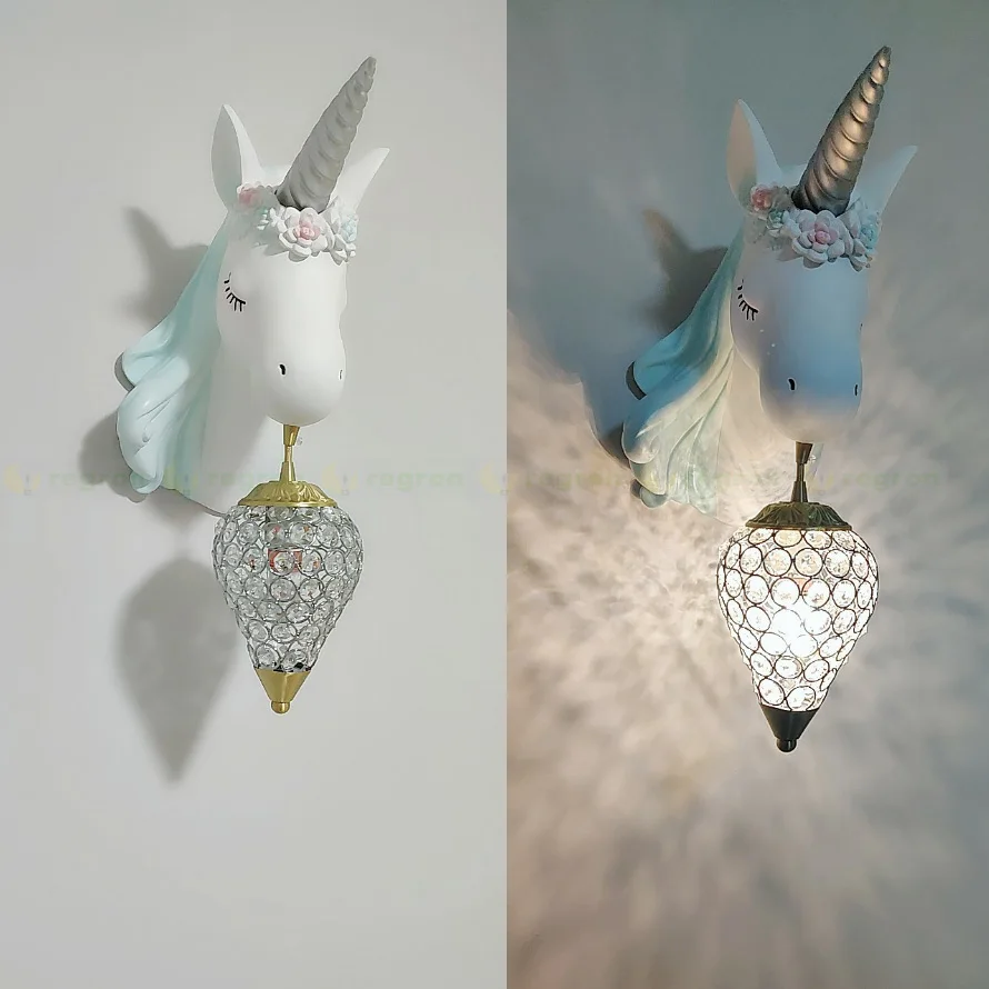 Современная настенная лампа для детской комнаты спальни прикроватный