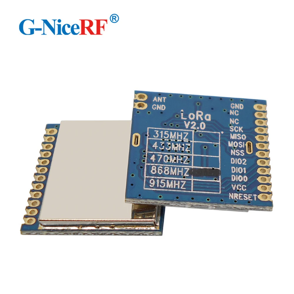 2PCS LoRa1276 LoraTM 20dBm 100mW SX1276 SPI Interface -139dBm Sensitivity 4KM Long Distance 868MHz RF Transmitter And Receiver