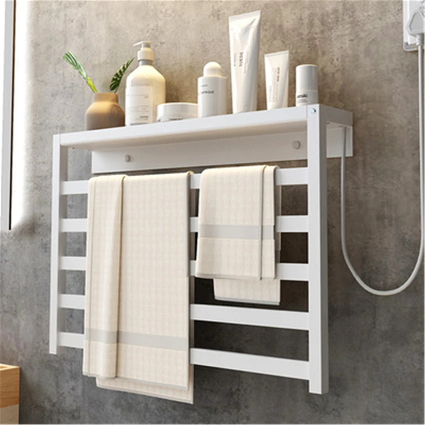 V-103 Intelligent Towel Warmer Smart Fast Drying Heated Rail Wall Mounted Electric Heating Rack With Storage | Обустройство дома