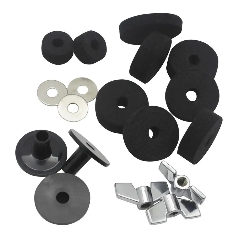 Новый DS-18 аксессуары для барабана набор из 18 частей Cymbal Шерстяная накладка ручка