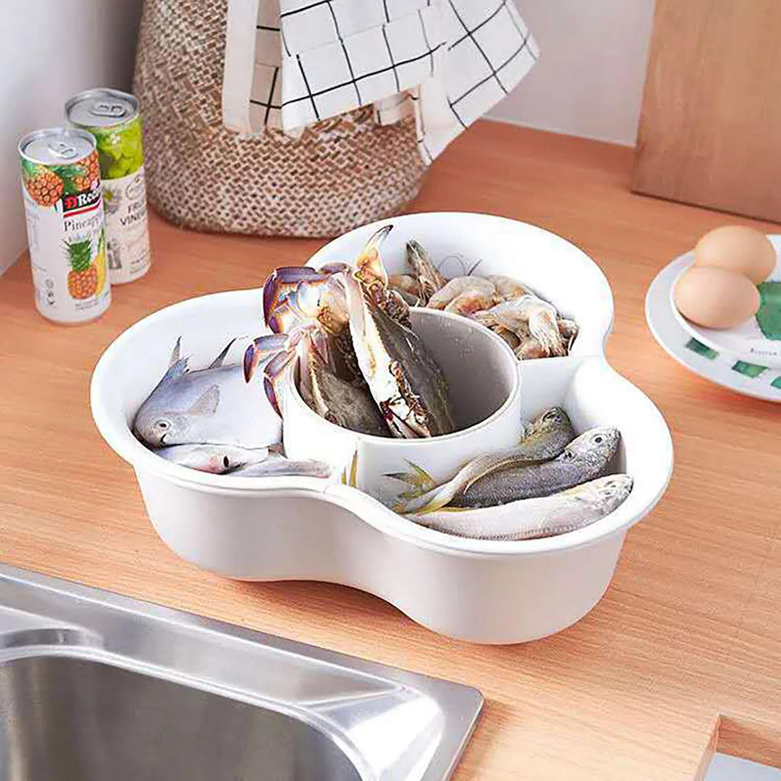 Большая подставка для мытья овощей большая слива кухонной раковины корзина |