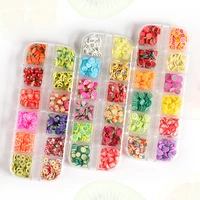 3pcs summer fruit nail art design accessories set strawberry cherry polymer clay slices nail charms 3d nail decoration supplies