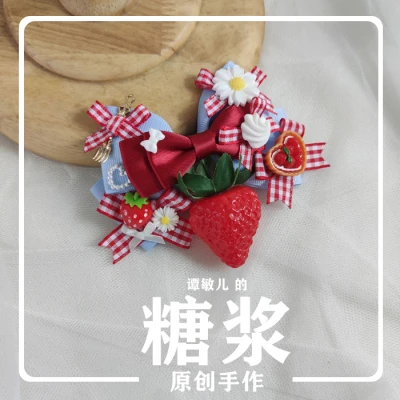 Заколка для волос в клетку с бантом 8 цветов|Аксессуары костюмов| |