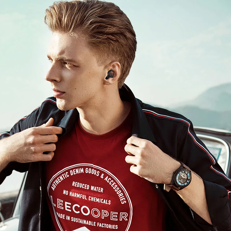 

New Bluetooth Music Ecouteur Wireless Headset IPX7 Waterproof Sport Earbuds HD Call With Microphone Headphone