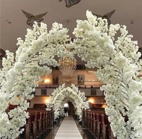 tall white decorative cherry blossom trees for indoor wedding