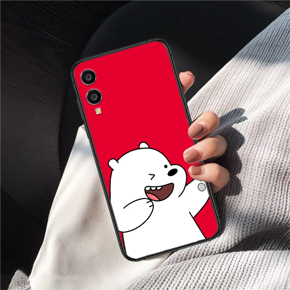 

Cartoon Ice Bare Bears Panda Phone Case For HUAWEI Honor 6 7 8 A S 9 X Mate 10 20 30 i Lite Pro Y7 2019 black Funda Trend Back