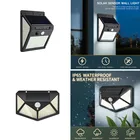 Уличная Светодиодная лампа на солнечной батарее, настенный светильник с пассивным ИК датчиком движения, светодиодный настенный светильник на солнечной батарее, садовая и уличсветильник Па