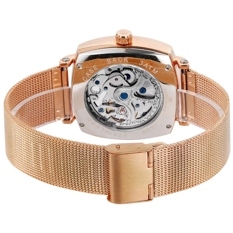 Часы-скелетоны FORSINING Мужские автоматические механические в стиле милитари