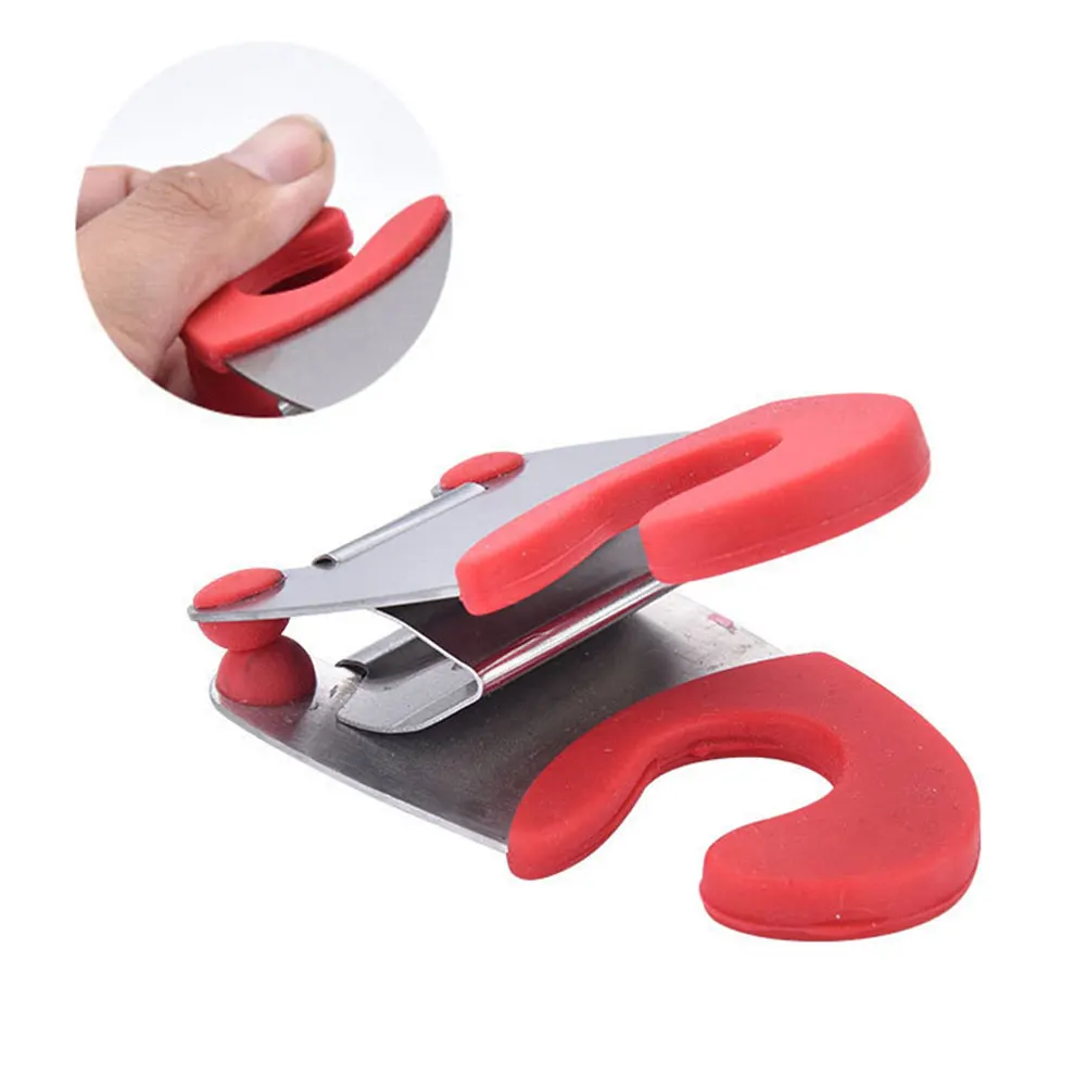 

1Pcs Stainless Steel Spoon Hoder Pot Side Clips Anti-scalding Spoon Rest Rubber Convenient Kitchen Gadgets