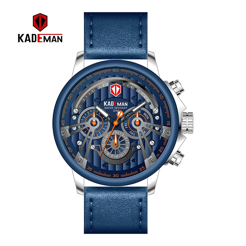 NEW 2020 Men Sport Watch TOP Brand KADEMAN Quartz Waterproof Military Army Wristwatch Male Leisure Clock Relogio Masculino | Наручные
