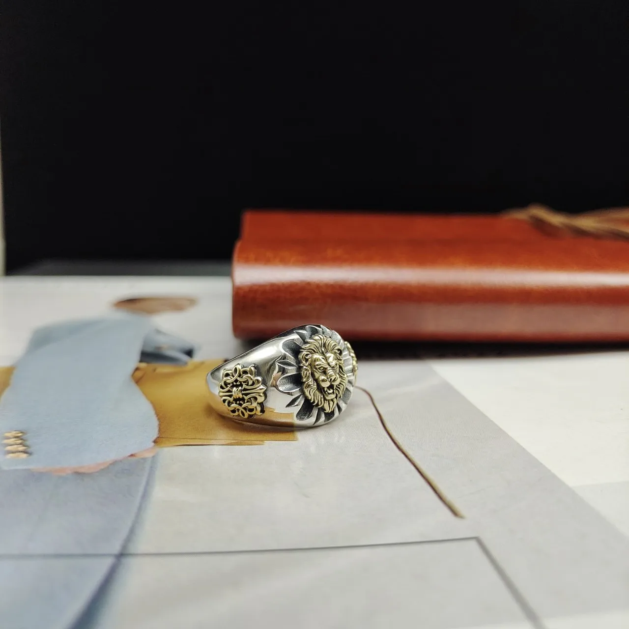 Кольцо на указательный палец мужское из серебра 925 пробы |