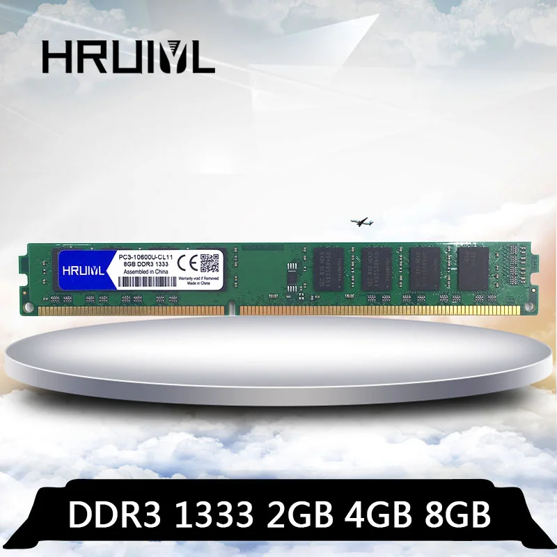 HRUIYL PC3 10600 DDR3 8GB 4GB 2GB 1333MHz 240 pin 1.5V Desktop ram dimm PC Memory Memoria PC3-10600U 1333 MHz 2G 4G 8G CL9