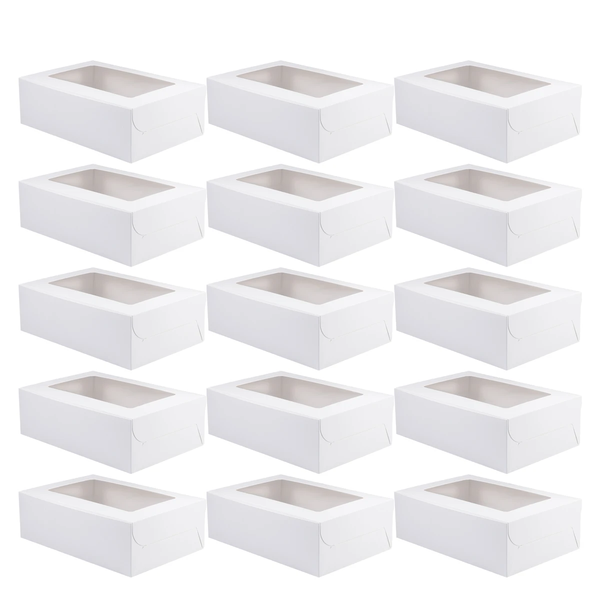 

20Pcs Muffin Cake Box Paper Cake Container Dessert Box Six-Grid Storage Box