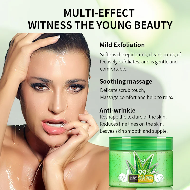 Довольно Cowry Отшелушивание тела гель скраб глубокий Очищающий увлажняющий