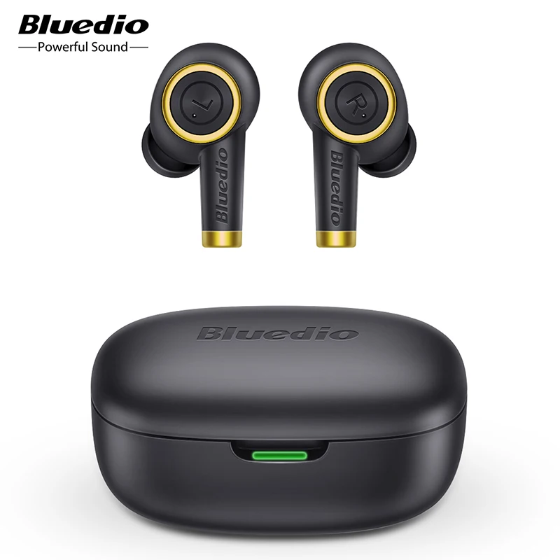 

TWS-наушники Bluedio, Bluetooth 5,0, водостойкие, с зарядным устройством