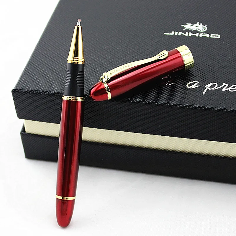 JINHAO X450 Красивая деловая Красная Средняя шариковая ручка, новая офисная деловая школьная Ручка для письма