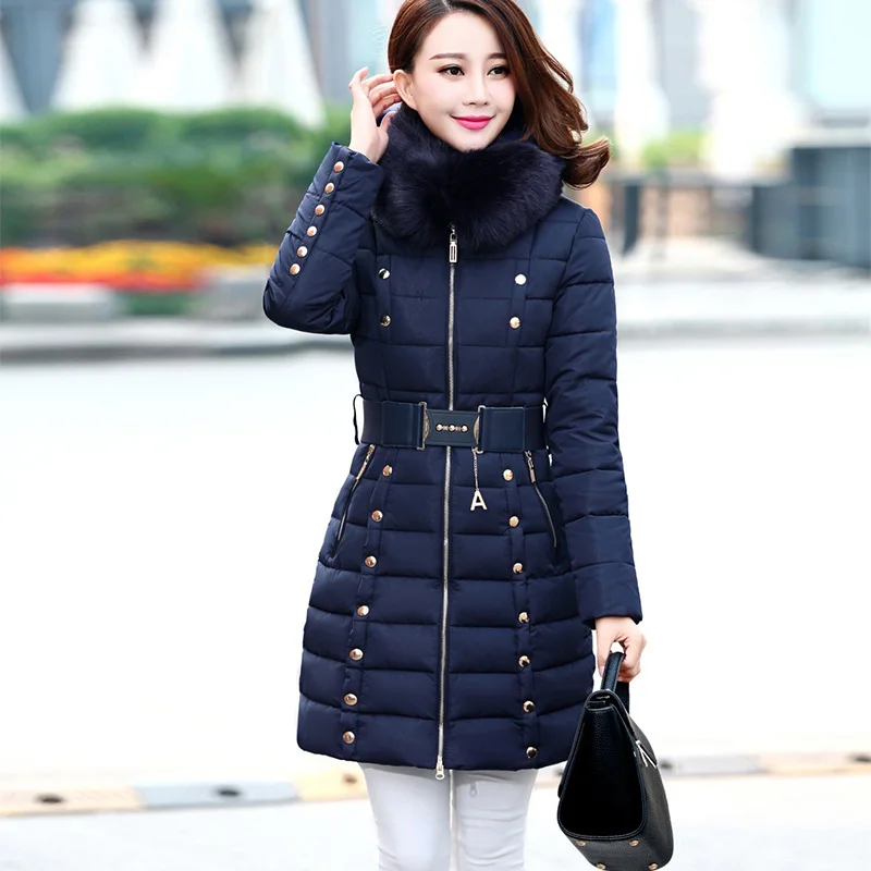 SCUWLINEN Клиренс 2019 зимняя куртка женская тонкая утолщенная с капюшоном Ватная