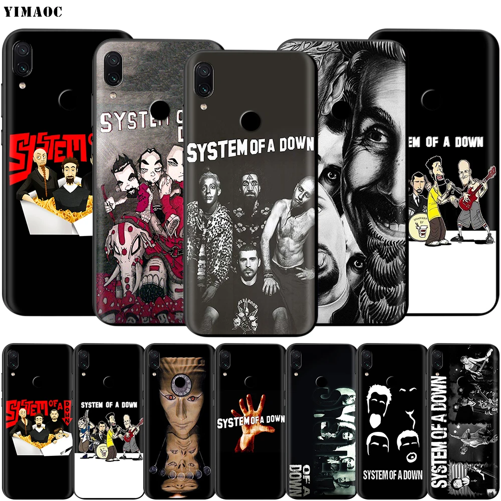 System Of A Down SOAD Case for Xiaomi Redmi MI Note MAX 3 6 6A 7 8 9 9A 9C 10 se A1 A2 Lite GO F1 A3 K30 Poco F2 Pro|Бамперы| |