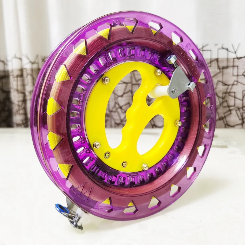 

18cm Kite Reel Cable Length 200M and Kite Connector Professional Outdoor Kite Line Winder Winding Reel Grip Wheel