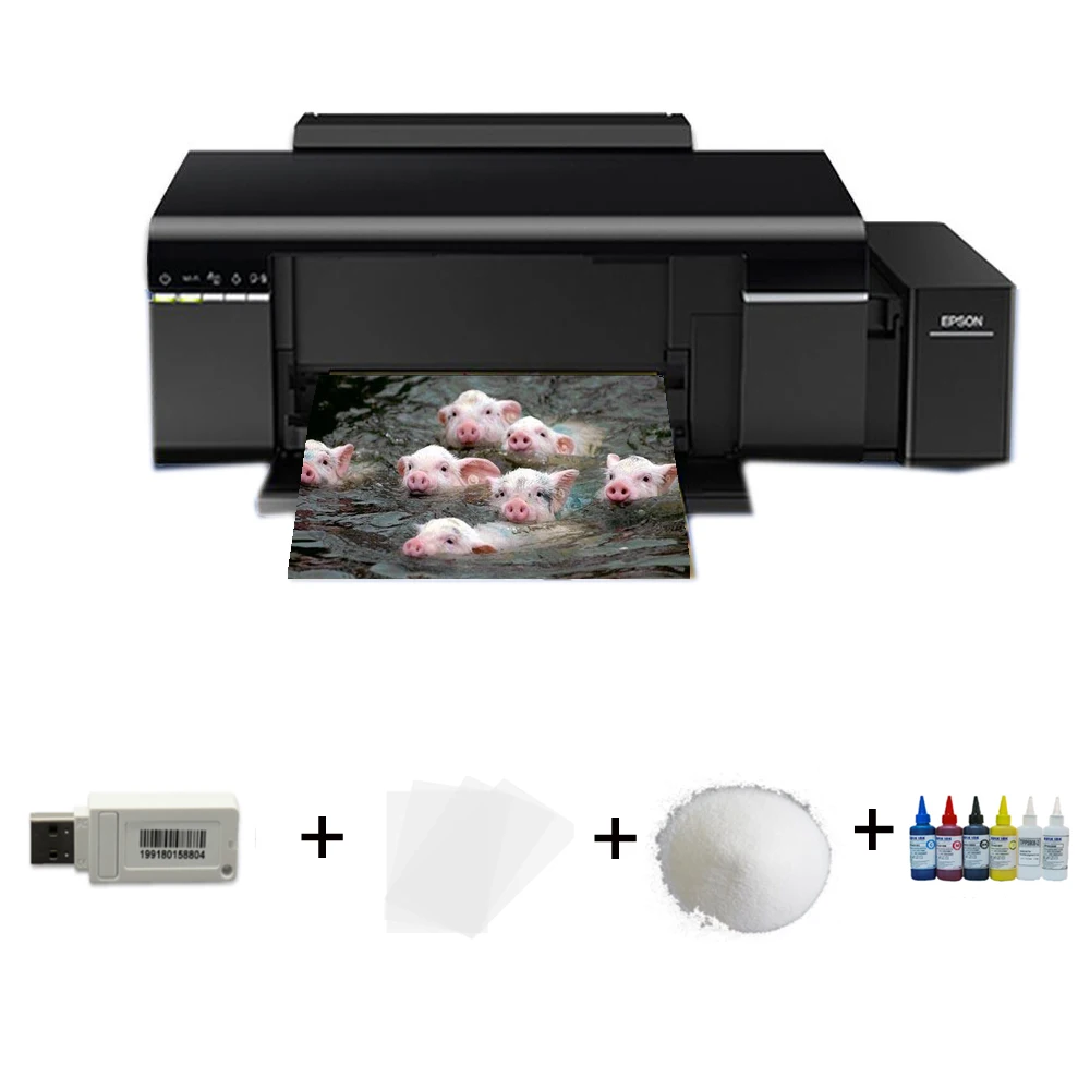 

Einkshop, Размер a4, 6 цветов, для принтера epson L805, dtg, dtf, принтеры, машина для печати футболок, для печати одежды, белый и черный