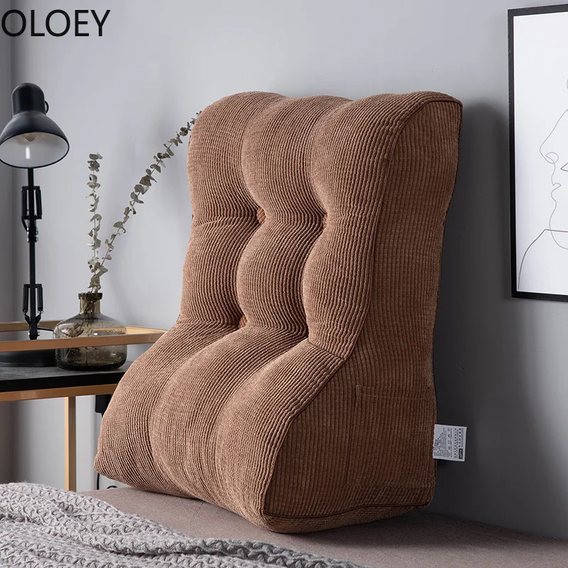 Bedside Cushion Headboard Triangle Sofa Bag Bed Pillow Large Chair Cushions Backrest Pad Seat Home Decor | Дом и сад
