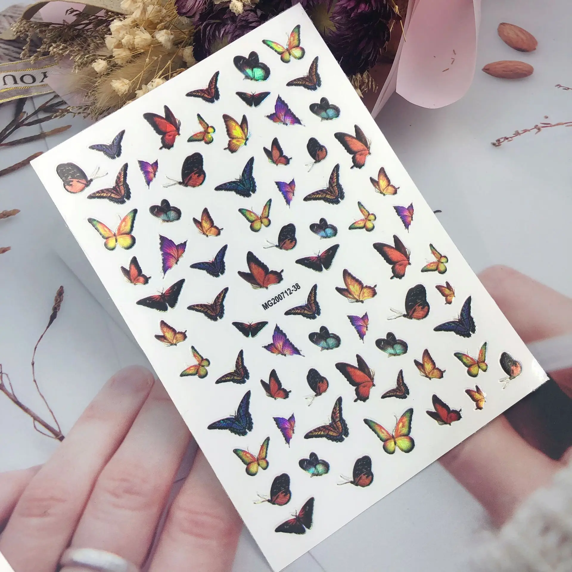 Высококачественные модные горячие продажи 3d DIY наклейки для ногтей в японском