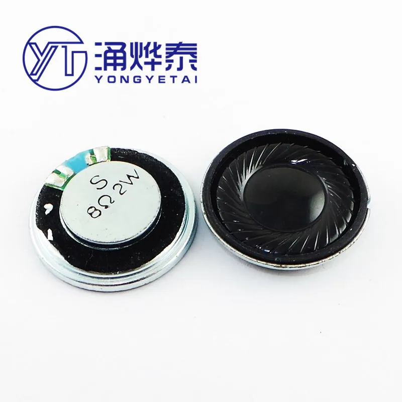 

YYT 2PCS Speaker 2W 8 ohm 2W 8R size diameter 28mm thickness 6mm