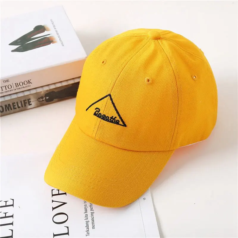 Женская Бейсболка с вышивкой мягкая бейсболка треугольными буквами в стиле