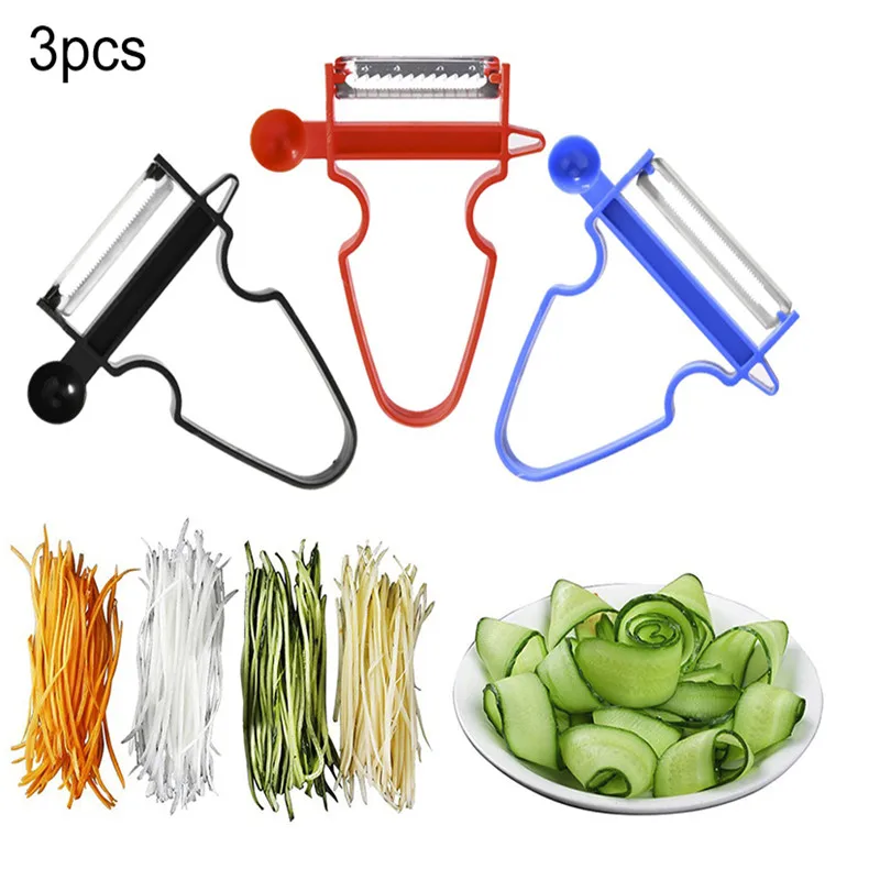 3 шт./набор набор кухонных приборов из нержавеющей стали|Овощечистки и ножи для