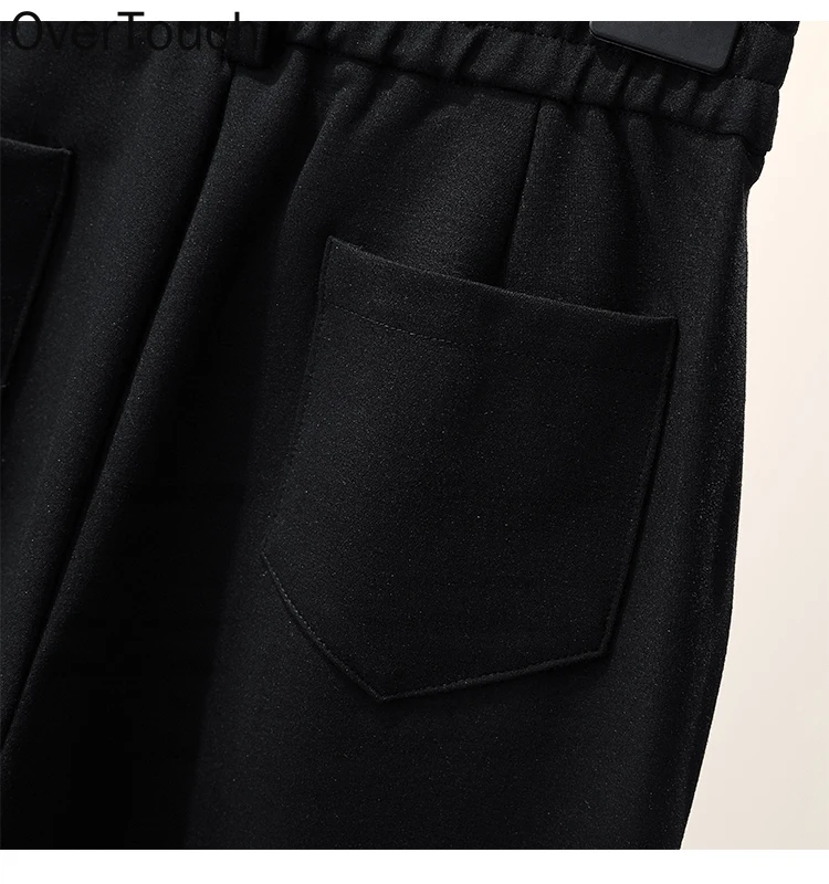 

Plus Size Pants Women High Waist Harem Suit Female Slacks Style Fashion Trousers Oversize Elastic New Loose Pants 4XL 2021