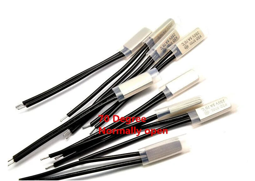 

KSD9700 5A250V 70 градусов C N.O нормально открытый температурный переключатель Термостат термопротектор