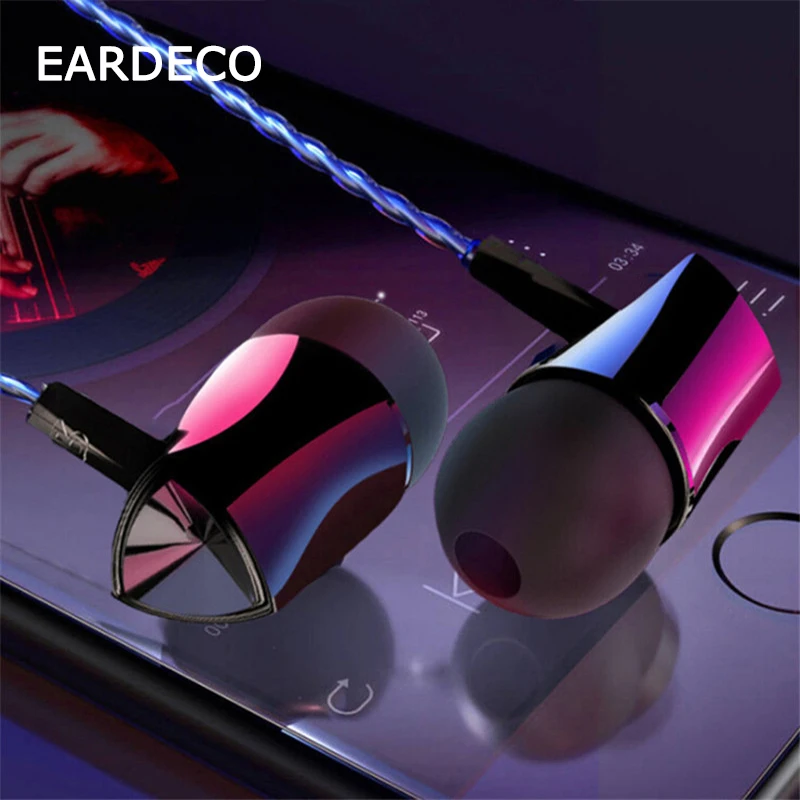 Проводные наушники вкладыши EARDECO 3 5 мм спортивные стереонаушники с супер басами