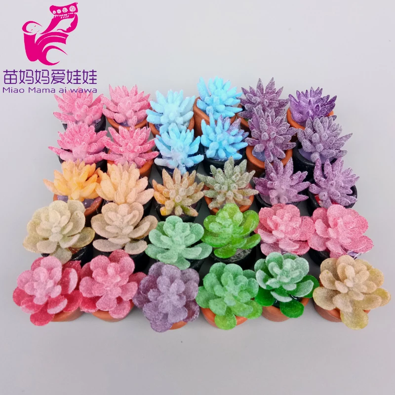 Кукольный домик BJD аксессуары для украшения Мини садовые цветы суккулентные