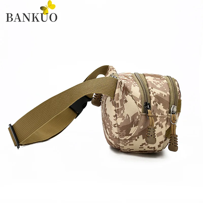 

BANKUO Sports Fanny Pack Men Combat Ready Bag Camouflage Waist Bag for Women Fashion Travel Outdoor Waist Bag PUBG Same Bag C384