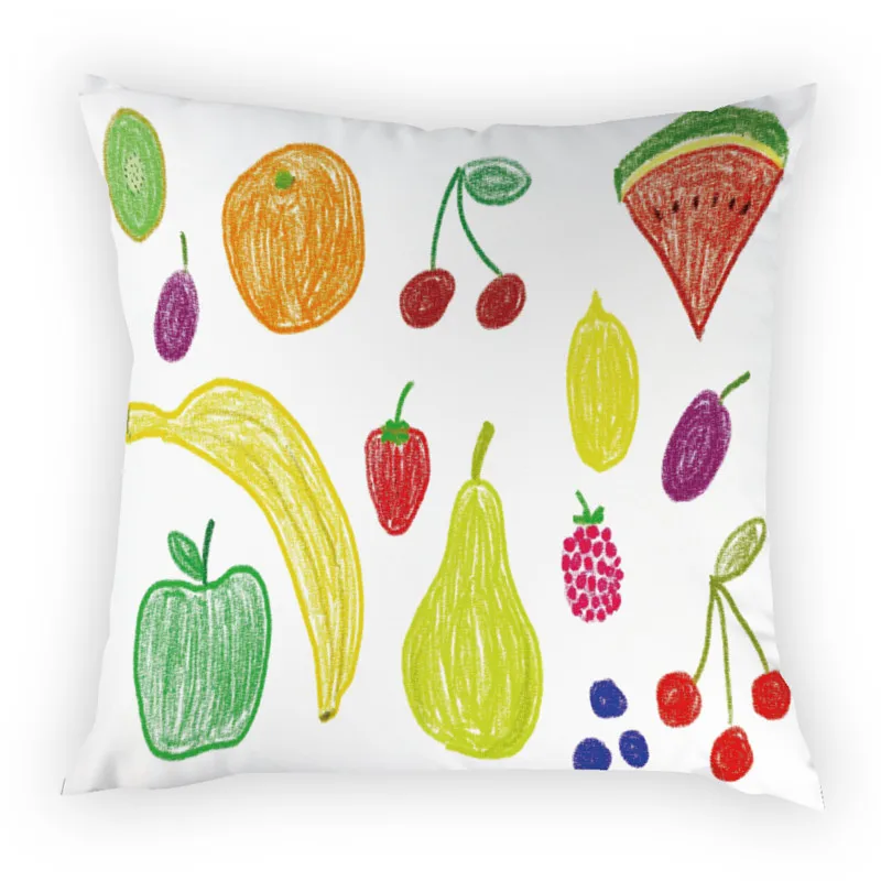 Женская Обложка дневная клубника банан арбуз яблоки персики узор персиковая