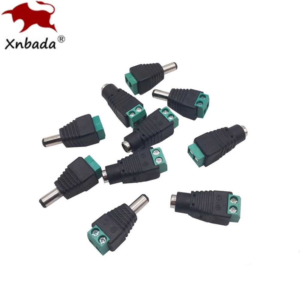 20 пар 2 1x5 5 мм разъемы постоянного тока гнездовой штекер питания разъем адаптера