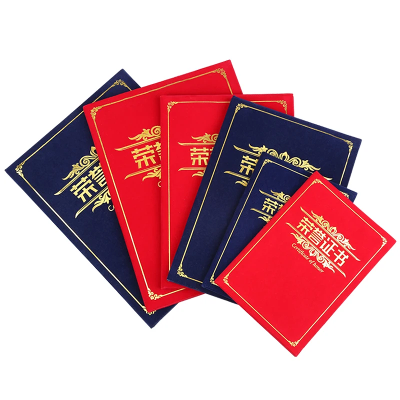 

A4 Certificate Honor Case Paper Document Storage Lint Cover