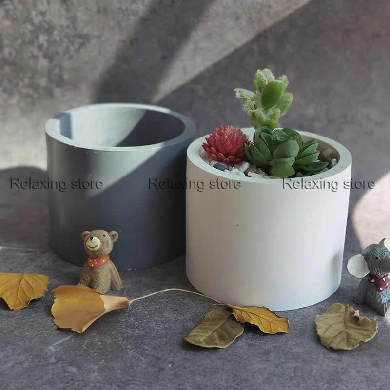 Большая круглая силиконовая форма для цветов сделай сам из цемента формы