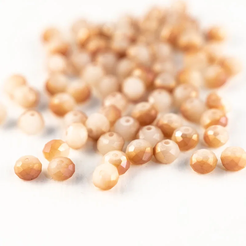 MH модные полустальные яркие Яркие Хрустальные Бусины 3*4 мм 145pcs grain для